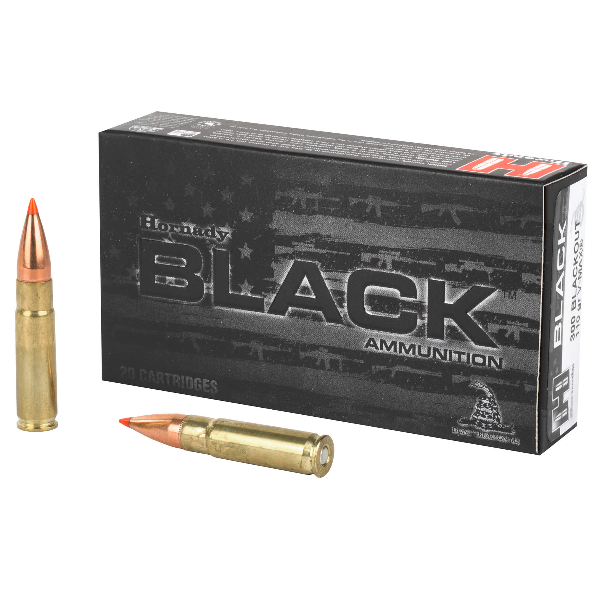 Hornady BLACK 300 Blackout 110 gr V-MAX (20 Rounds) – Saint Barbs Bullets