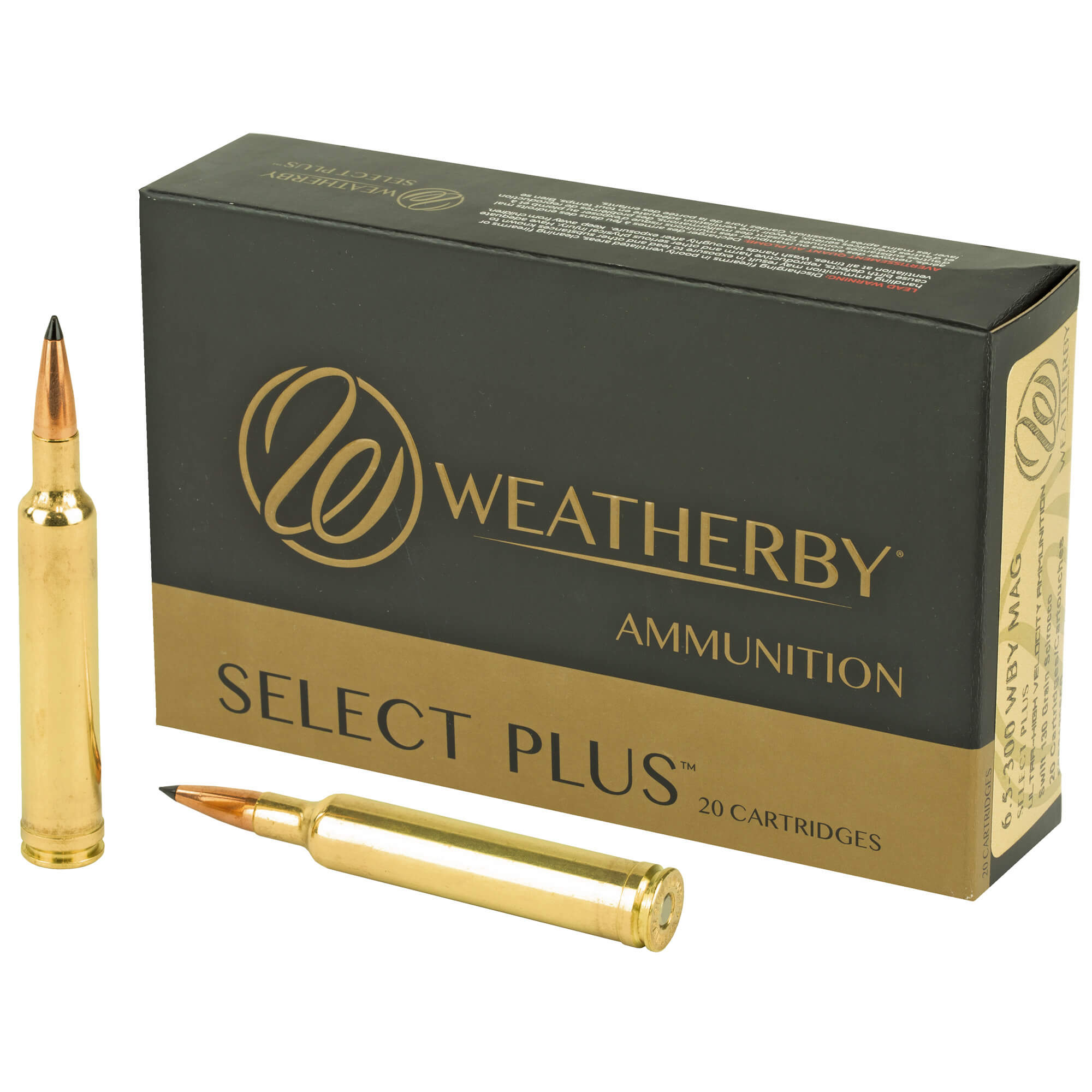 Weatherby Select Plus 6.5-300 Wby. Mag. 130 Grain Swift Scirocco (20 ...