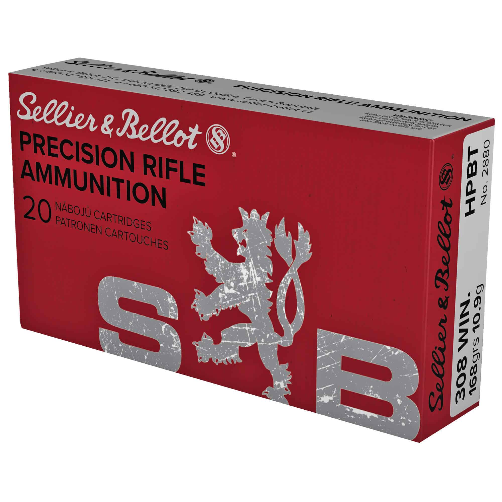 Sellier & Bellot .308 Winchester 168gr HPBT (20 Rounds) – Saint Barbs ...