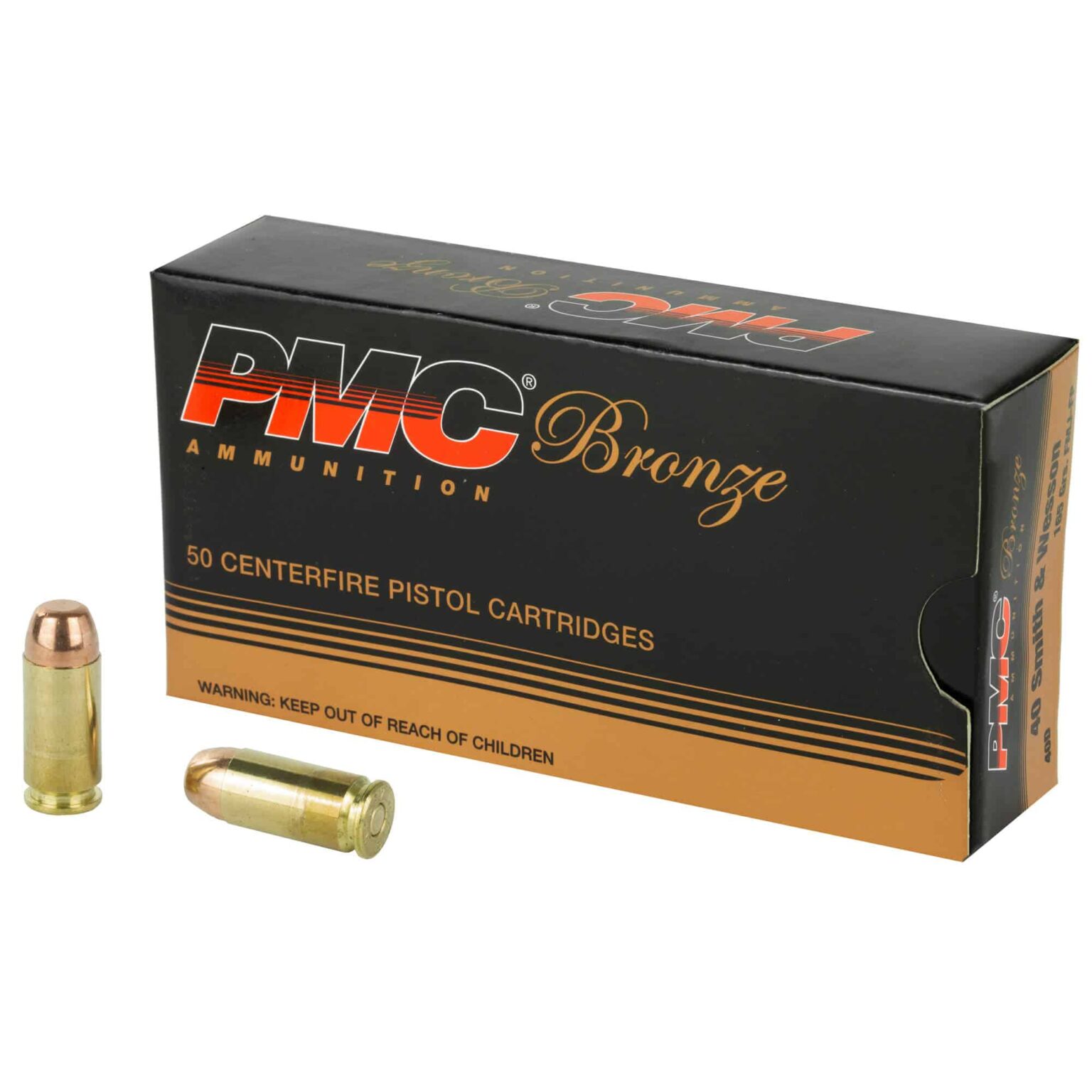 Pmc Bronze .40 S&w 165gr Fmj Flat Point (50 Rounds) – Saint Barbs Bullets