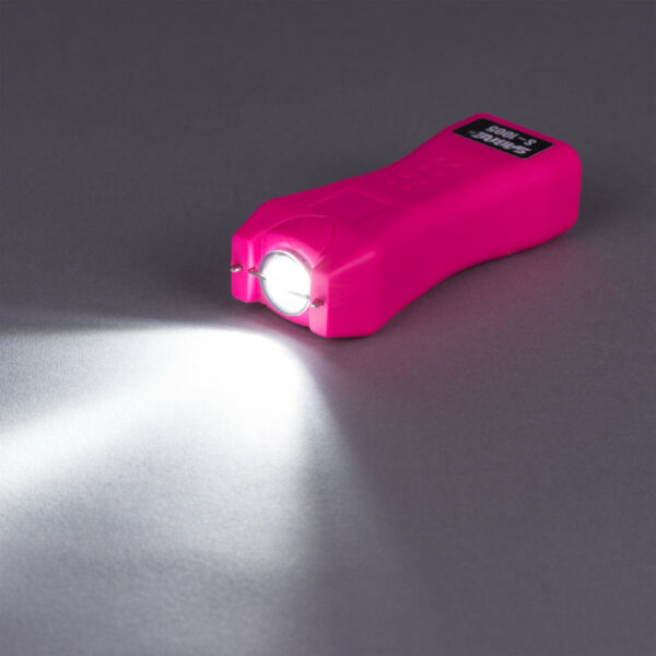 SABRE Stun Gun Plus Flashlight with Belt Holster (Pink)