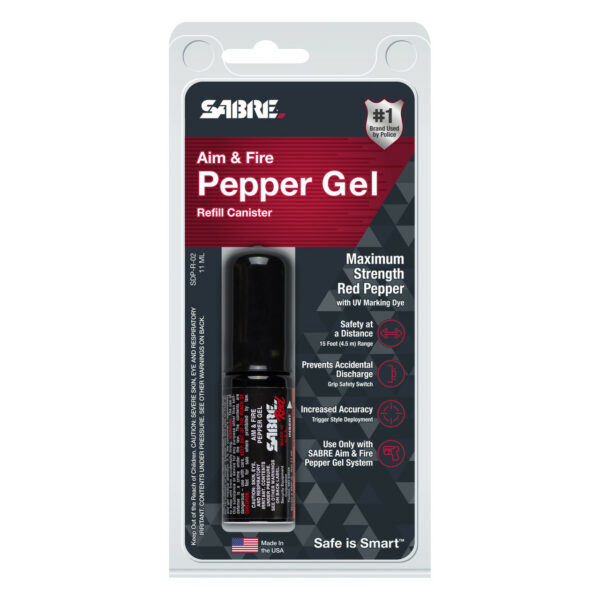 SABRE Aim and Fire Pepper Gel - Refill (Black)