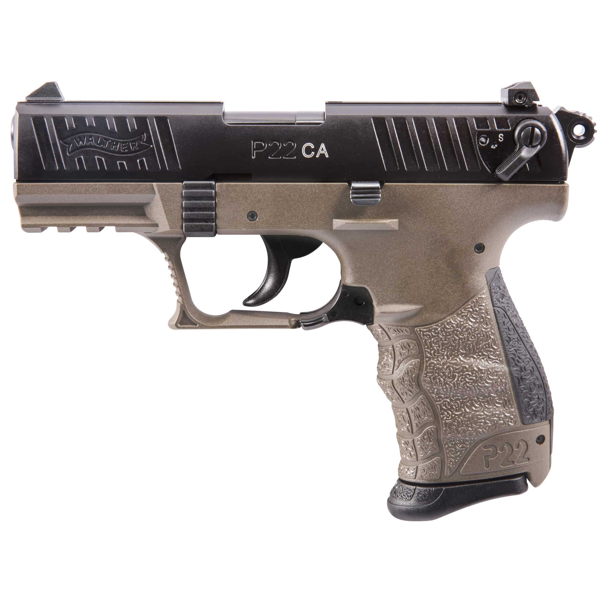 SHIPS FREE - Walther P22 California .22 LR - 10 Round Mags / FDE + Black-img-0