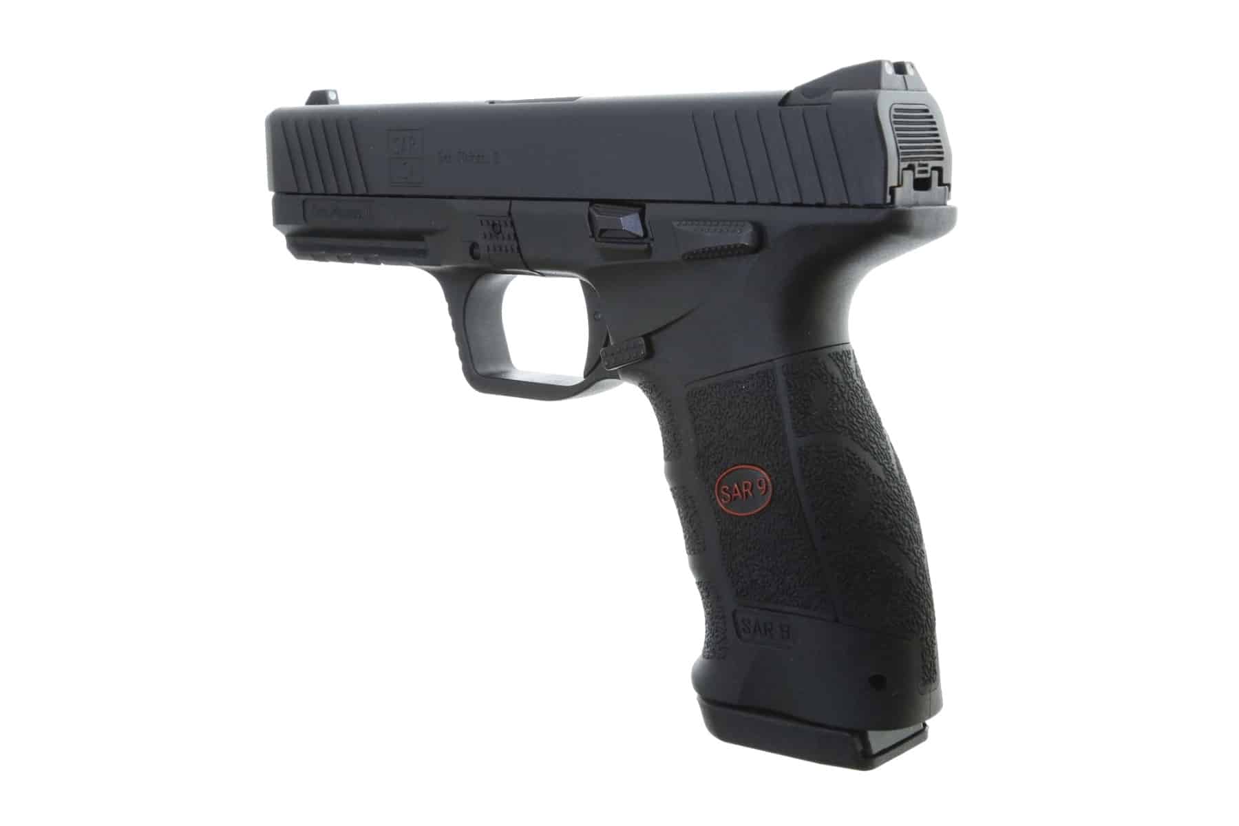 SAR USA SAR9 9mm Pistol 4.4″ Barrel – Black | 17rd – Saint Barbs Bullets