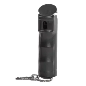 Mace Brand Pepper Spray Compact - Hard Case W/key Ring Black 12g