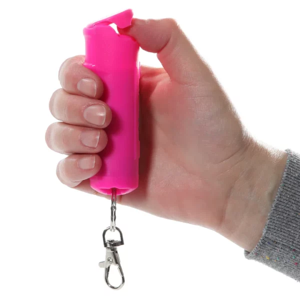 Mace Brand Pepper Spray Compact - Hard Case W/key Ring Pink 12g