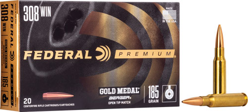 Federal Gold Medal Berger .308 Winchester 185 Grain Juggernaut OTM (20 ...