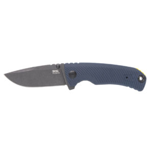 Sog Knife Tellus Atk 3.24" - Blade Sprg Asst Squid Ink/ylw