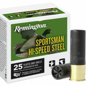 Remington Sportsman Hi-Speed Steel 12 Gauge 1700 fps 2.75" 1 1/8 oz. #2 - 25 Rounds