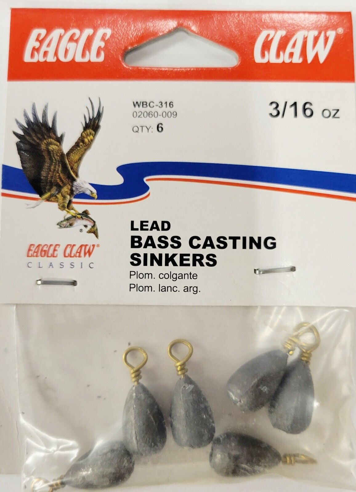 Eagle Claw Worm Weight Sinker