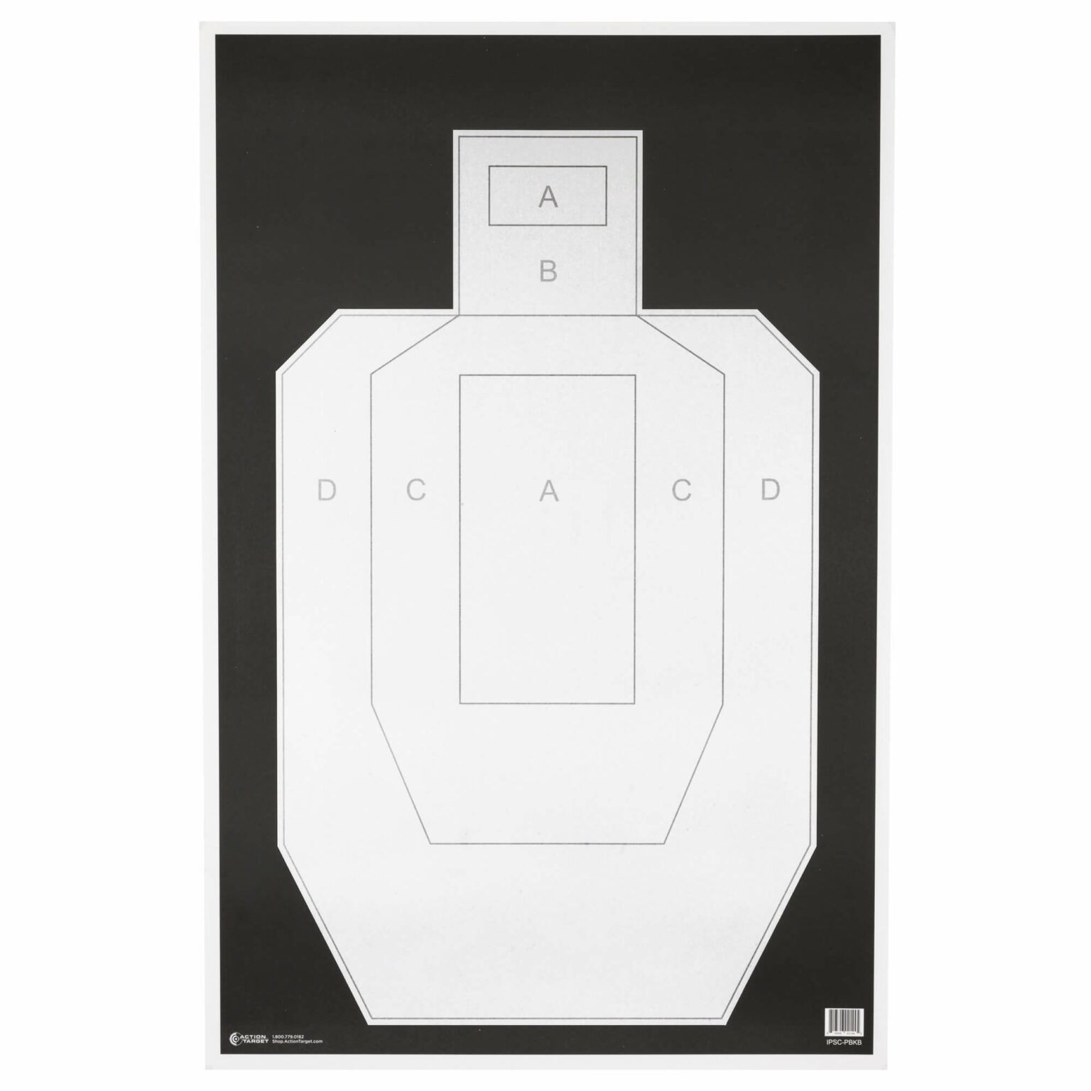 Action Target High Visibility IPSC/USPSA Paper Target (100 Count ...