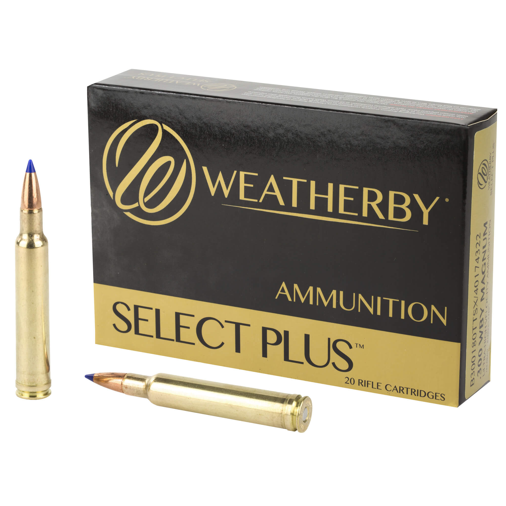 Weatherby Select Plus 300 Wby. Mag. with 180 Grain Barnes TTSX (20 ...